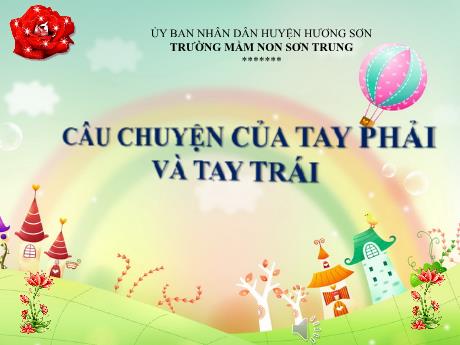Bài giảng Mầm non Lớp Lá - Đề tài: Câu chuyện của tay phải và tay trái - Năm học 2024-2025 - Lê Thị Thanh Chiên