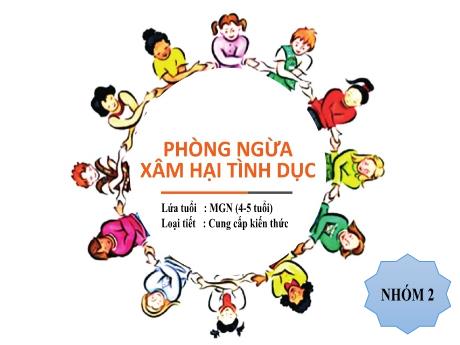 Bài giảng thuyết trình Lớp Chồi - Đề tài: Phòng ngừa xâm hại tình dục - Năm học 2021-2022 - Nguyễn Thị Huyền