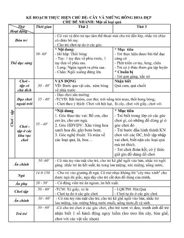 Kế hoạch bài dạy Mầm non Lớp Nhà trẻ - Chủ đề: Cây và những bông hoa đẹp - Tuần 27. Chủ đề nhánh: Một số loại quả (GV: Nguyễn Thị Nga - Trường MN Xã Thanh Chăn)